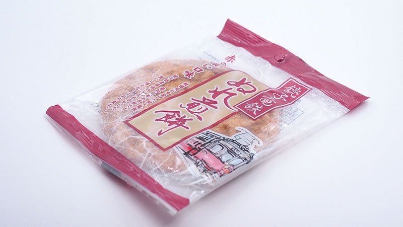 銚子電鉄のぬれ煎餅パッケージ